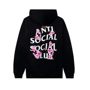 Anti Social Social Club Kkotch Hoodie Black Blossom Size M Free Shipping Include